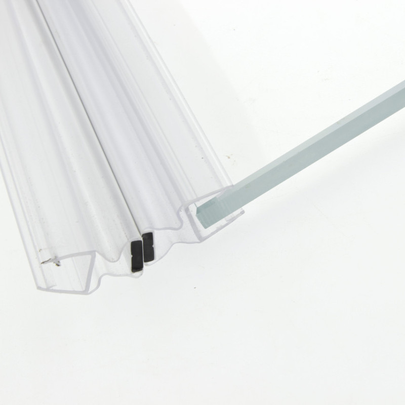 Магнітний ущільнювач для душової кабіни, плавальний, прозорий (МСФ КЛ) завдовжки 2 м 8 мм.