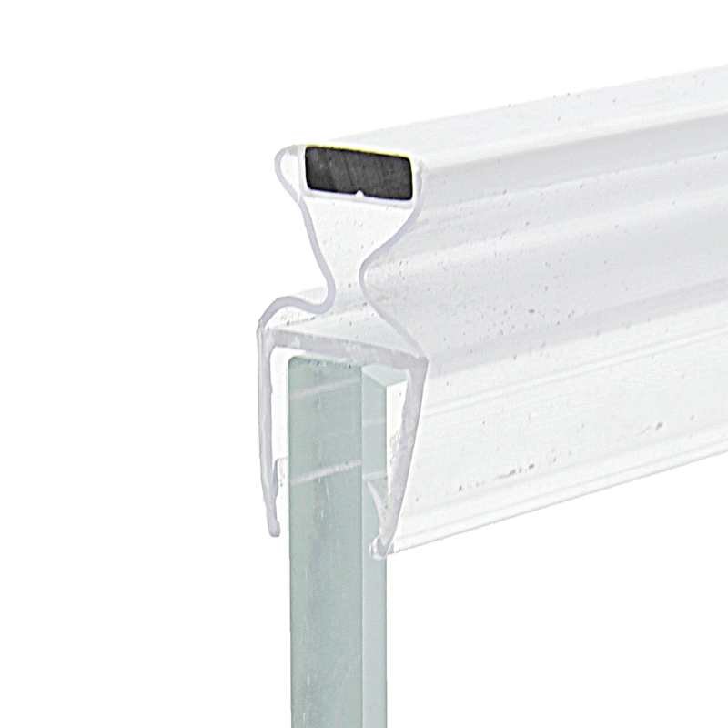 Магнітний ущільнювач для душової кабіни, плавальний, прозорий (МСФ КЛ) завдовжки 2 м 10 мм.