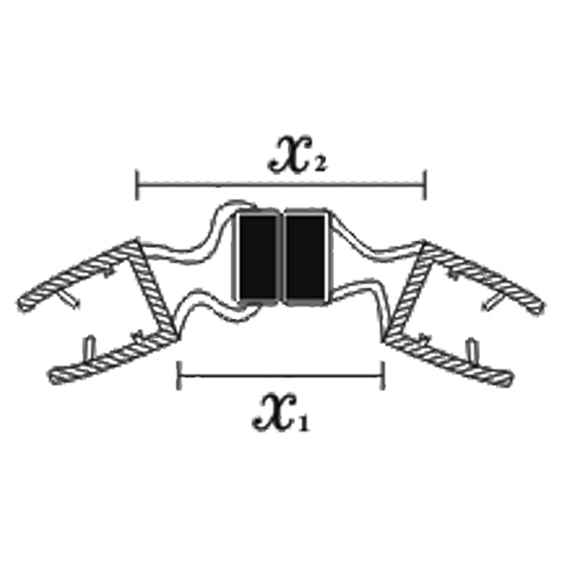 Магнітний ущільнювач для душової кабіни, плавальний, прозорий (МСФ КЛ) завдовжки 2 м 10 мм.