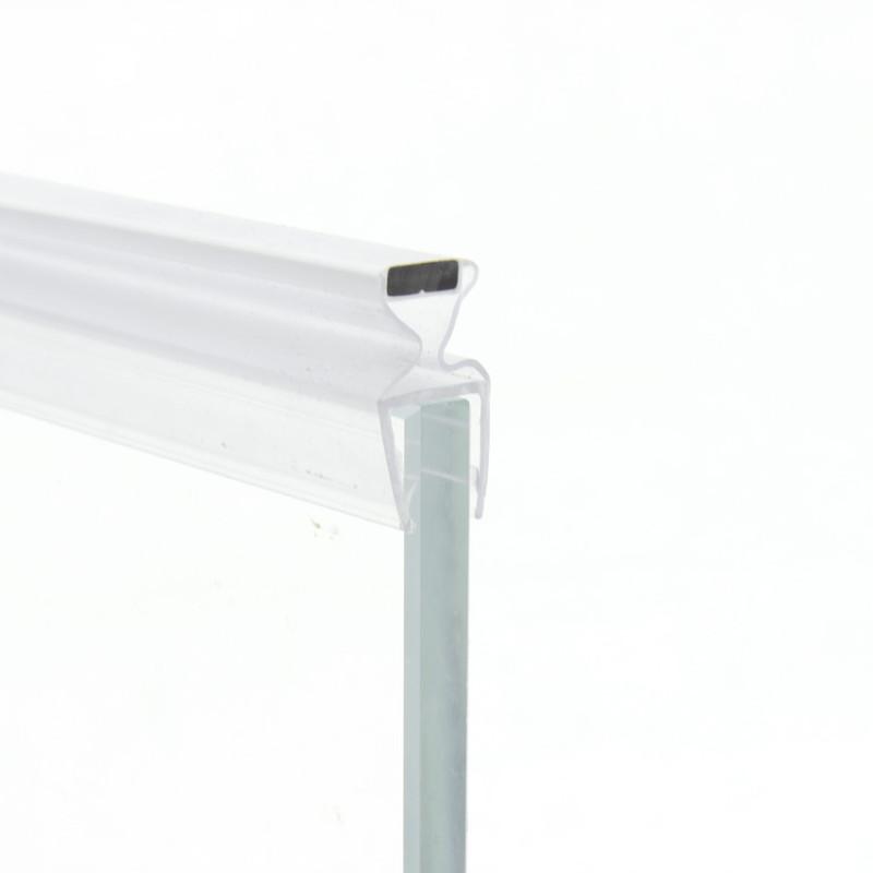 Магнітний ущільнювач для душової кабіни, плавальний, прозорий (МСФ КЛ) завдовжки 2 м 10 мм.