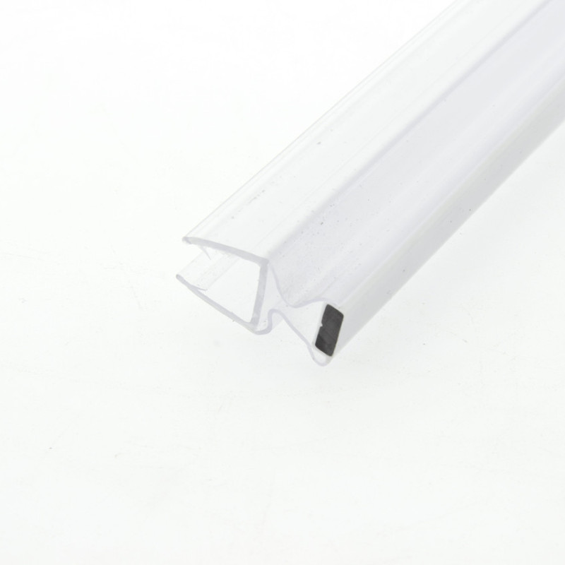 Магнітний ущільнювач для душової кабіни, плавальний, прозорий (МСФ КЛ) завдовжки 2 м 10 мм.