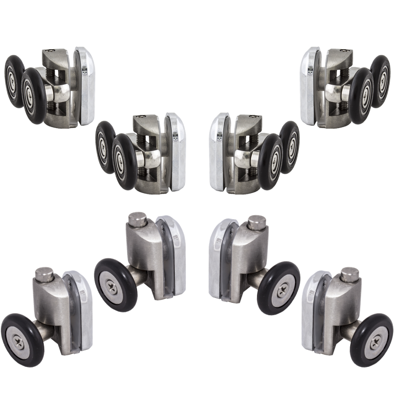 Ролики для душових кабін, з неіржавкої сталі. Комплект (Н43АС)