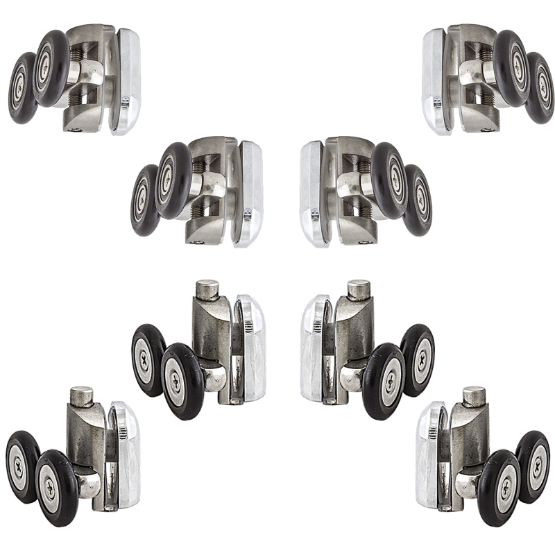 Ролики для душових кабін, з неіржавкої сталі. Комплект (Н43ДС)