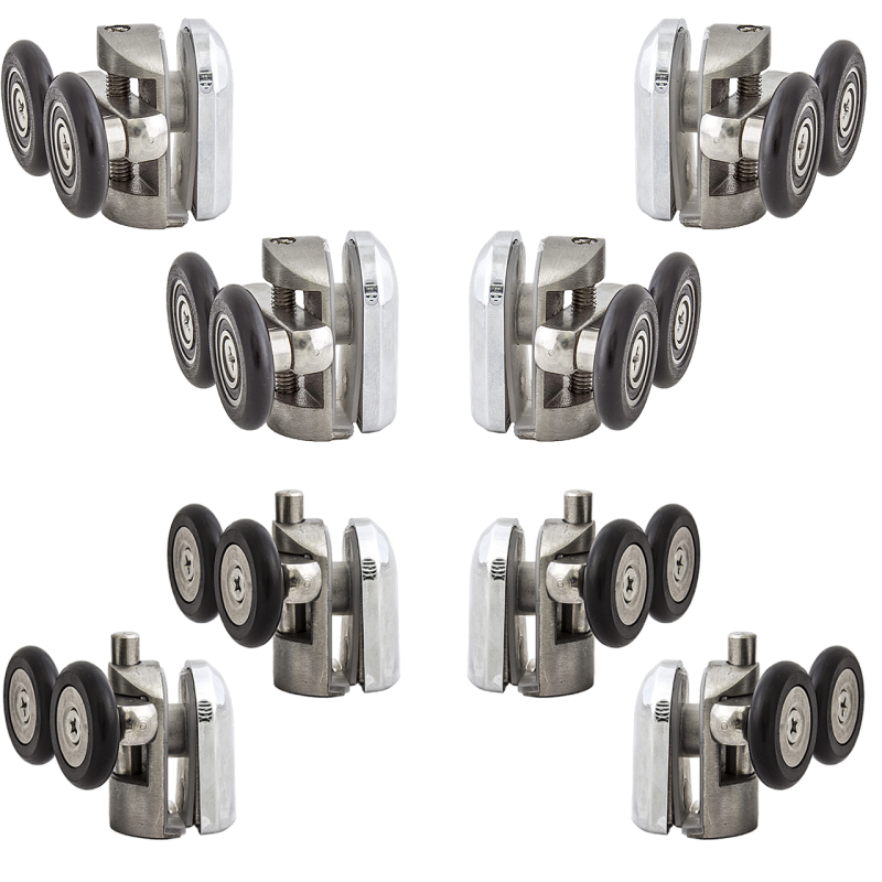 Ролики для душових кабін, з неіржавкої сталі. Комплект ( Н43ХС )