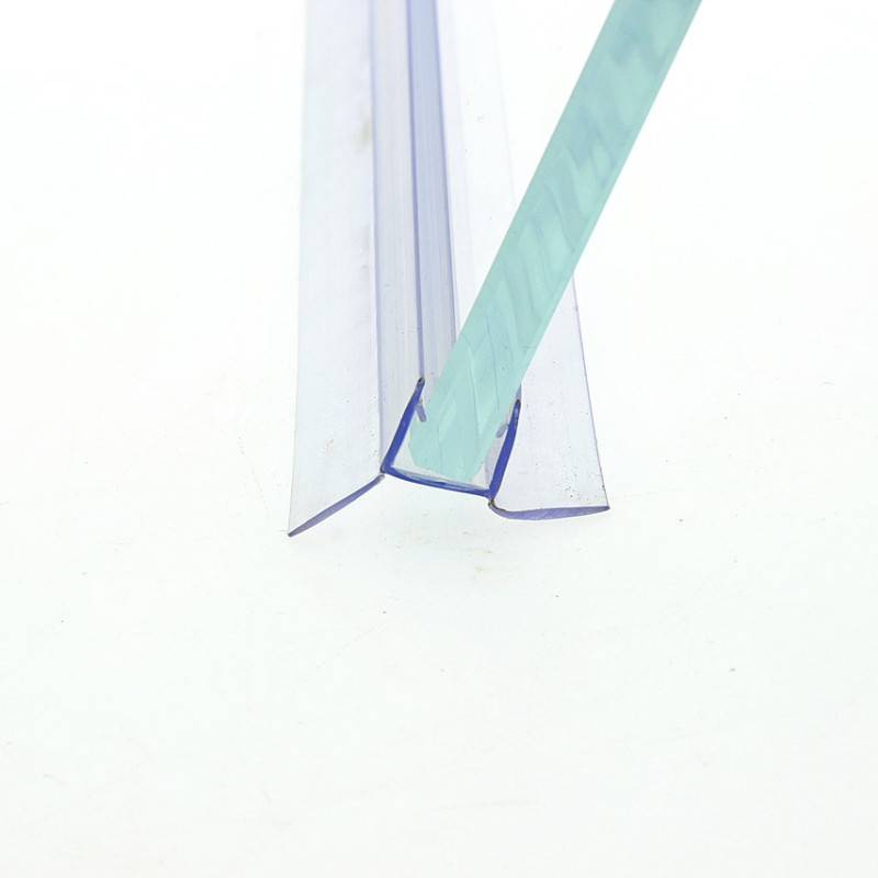 Ущільнювач для скляних дверей  (ФС03С) Н-подібний 8 мм.