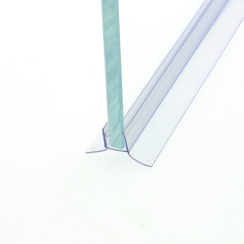 Ущільнювач для скляних дверей  (ФС03С) Н-подібний 8 мм.