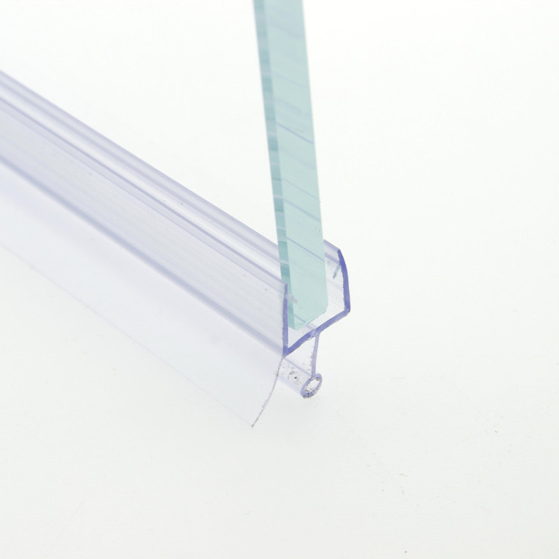 Ущільнювач для дверей душової кабіни, нижній (ФС06) довжина 2 м. 10 мм.