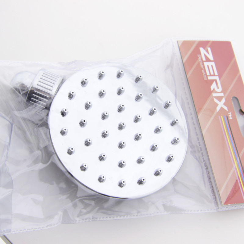 Верхній душ на шарнірі діаметром 100 мм. Хром, пластик