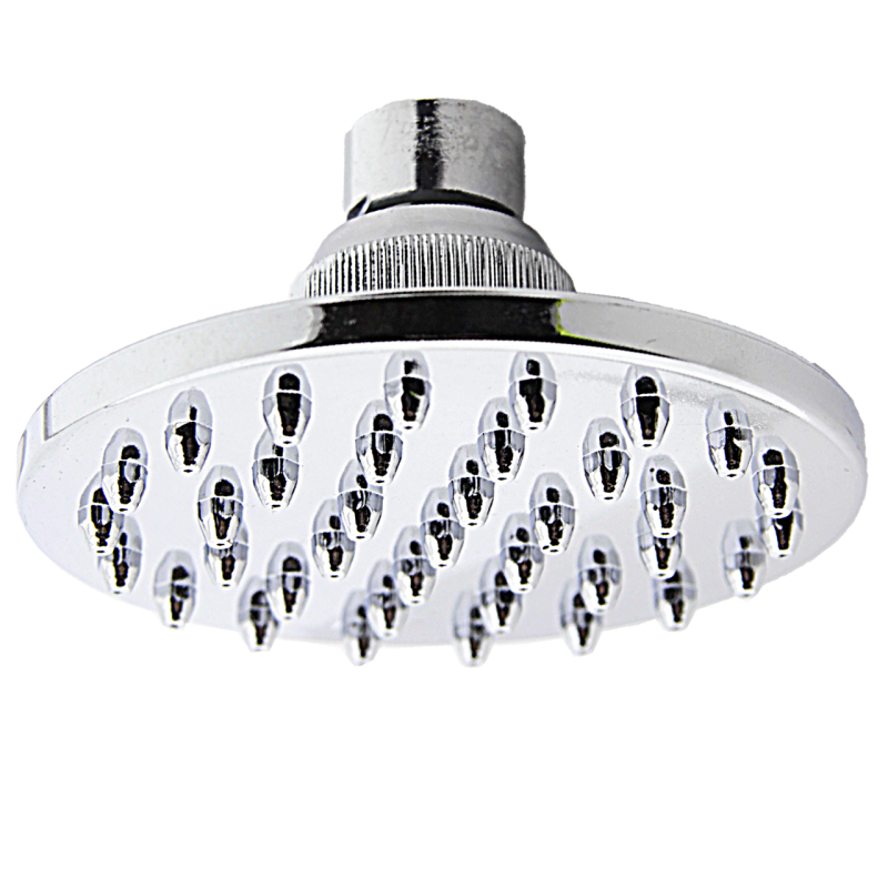 Верхній душ на шарнірі діаметром 100 мм. Хром, пластик