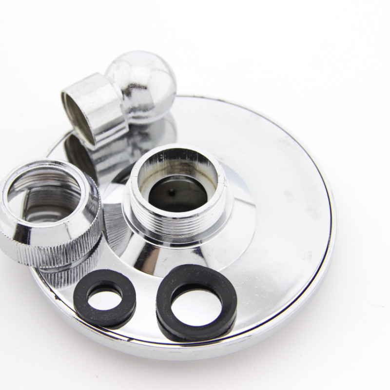 Верхній душ на шарнірі діаметром 100 мм. Хром, пластик