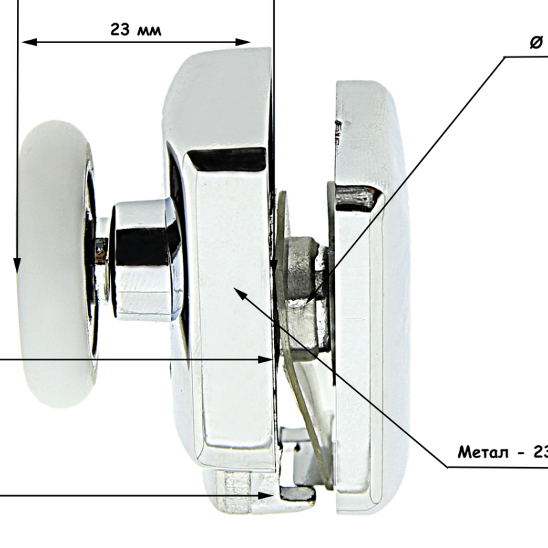 Комплект роликів для душової кабіни (В 701 АВ)