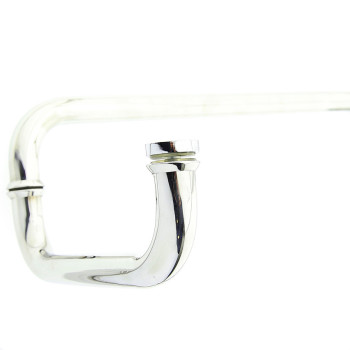 Ручка для скляних дверей, три отвори в склі ( Н-645) Метал 360х185