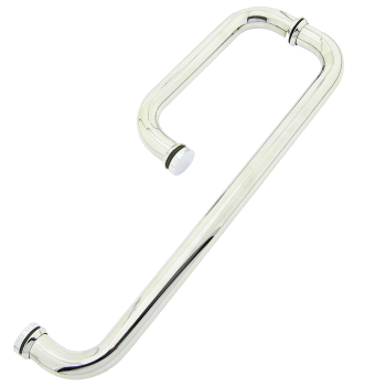 Ручка для скляних дверей, три отвори в склі ( Н-645) Метал 425х225