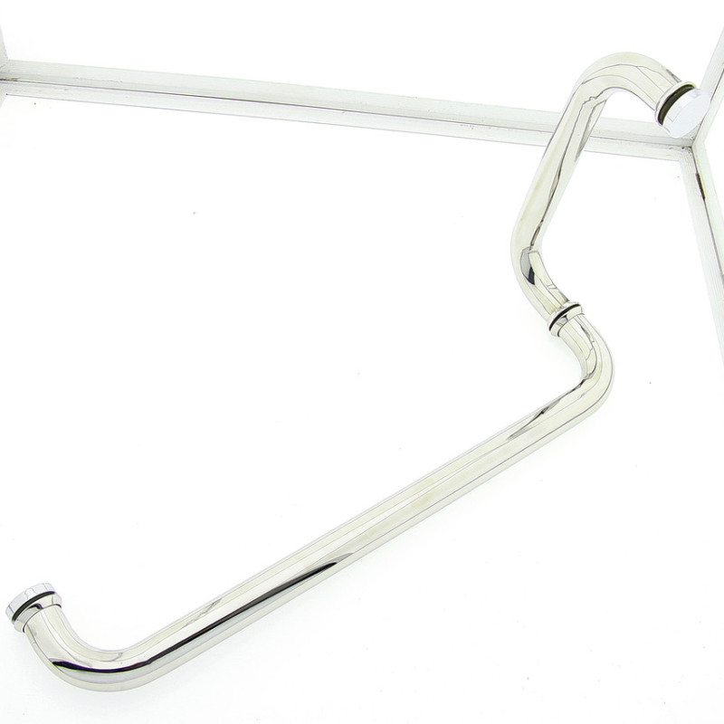 Ручка для скляних дверей, три отвори в склі ( Н-645) Метал 425х225