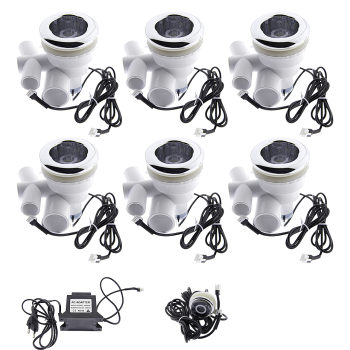 Форсунки для гідромасажної ванни з підсвіткою води в комплекті з кнопкою та блоком живлення ( ЛАЖ01 СИС )