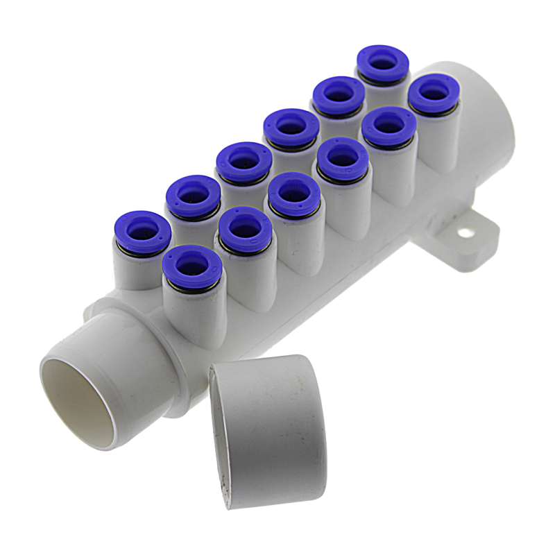 Колектор для шланг 8 мм. з системою быстрого разьеднання, на 12 пыдключень, підключення 32 мм. ( АМ 05 )