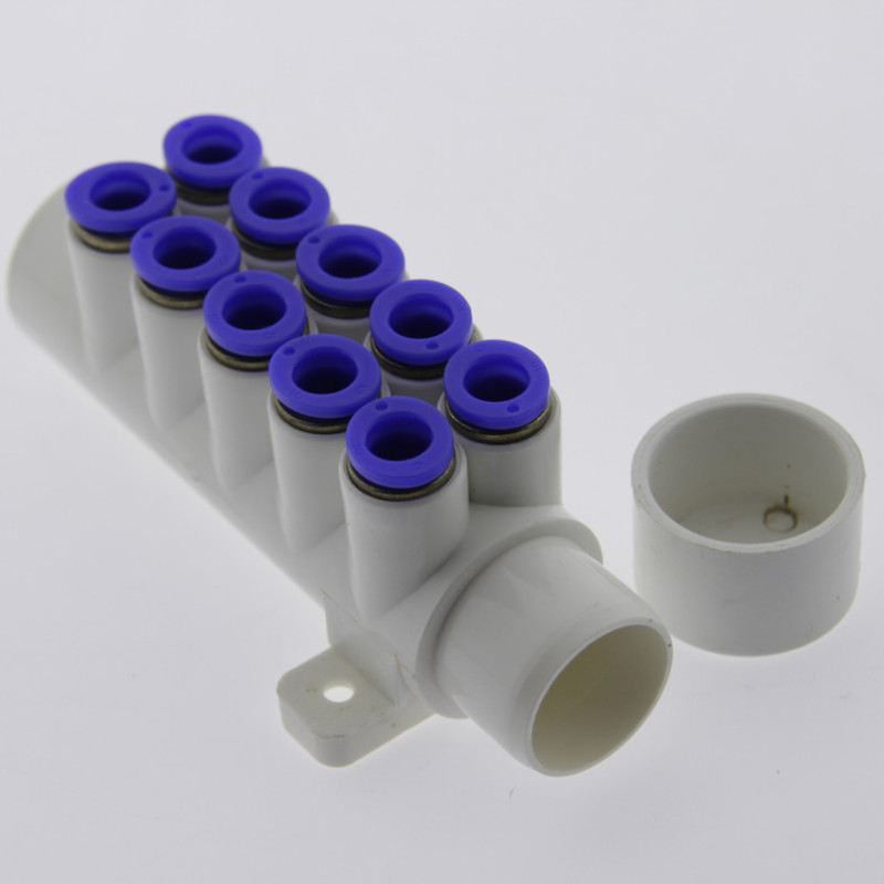 Колектор для шланг 8 мм. з системою быстрого разьеднання, на 12 пыдключень, підключення 32 мм. ( АМ 05 )