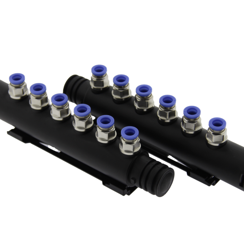 Комплект для аэромассажа на 12 латунных форсунок с мощностью компресора 700w ( СЕТ-015 А )