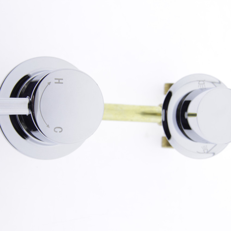 Змішувач для душової кабіни ( Г-2\14 ) на два положення під гайку у стійку душової кабіни