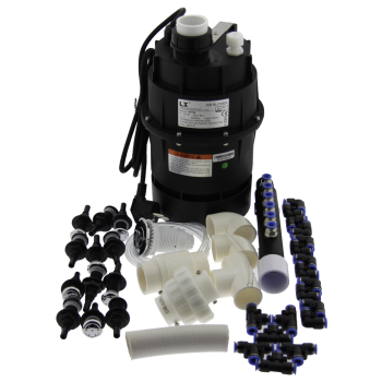 Комплект для аеромасажу на 12 пластикових форсунок з потужністю компресора 700w (СЕТ-02А)