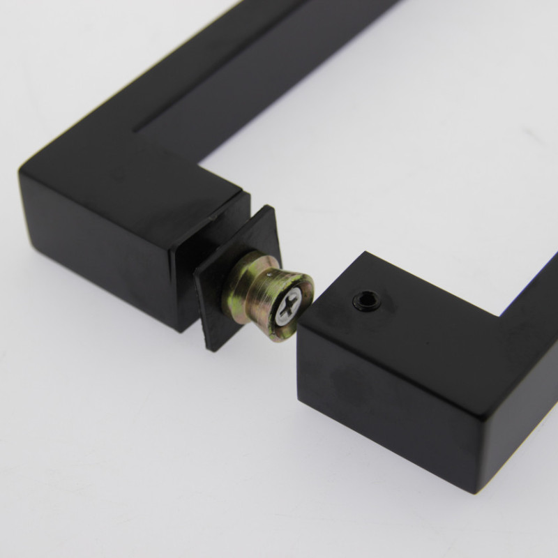 Ручка для стеклянной двери ( Н-5450 БЛ ) Черная ( 500 мм. )