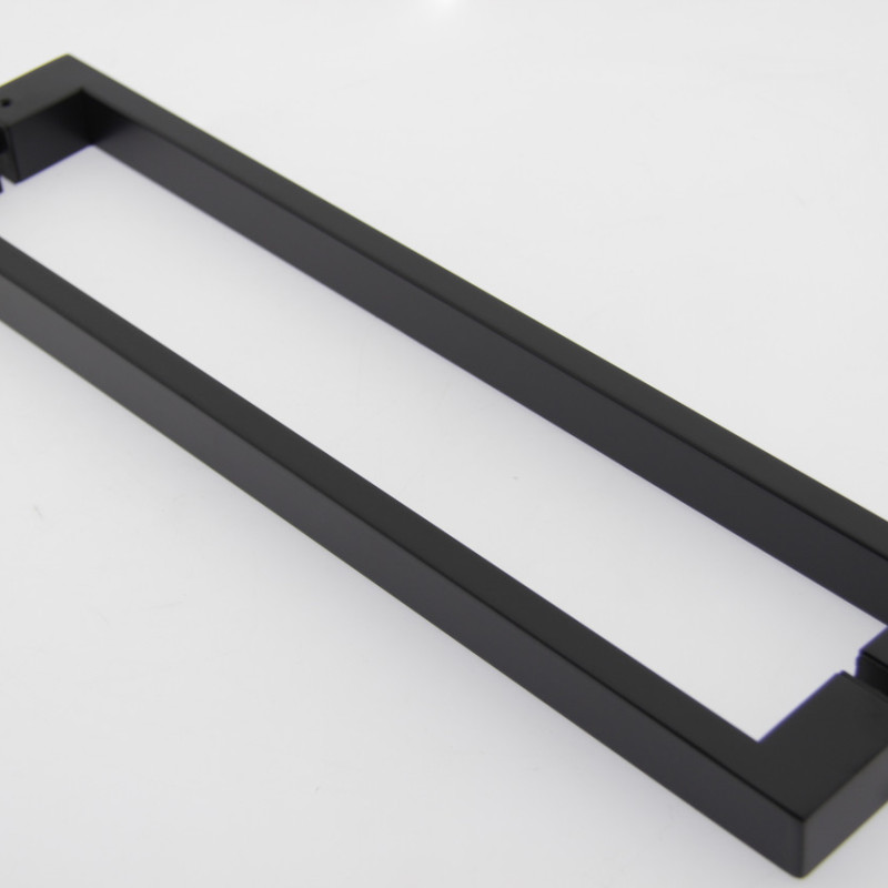 Ручка для скляних дверей ( Н-5340 БЛ) Чорна ( 400 мм.)