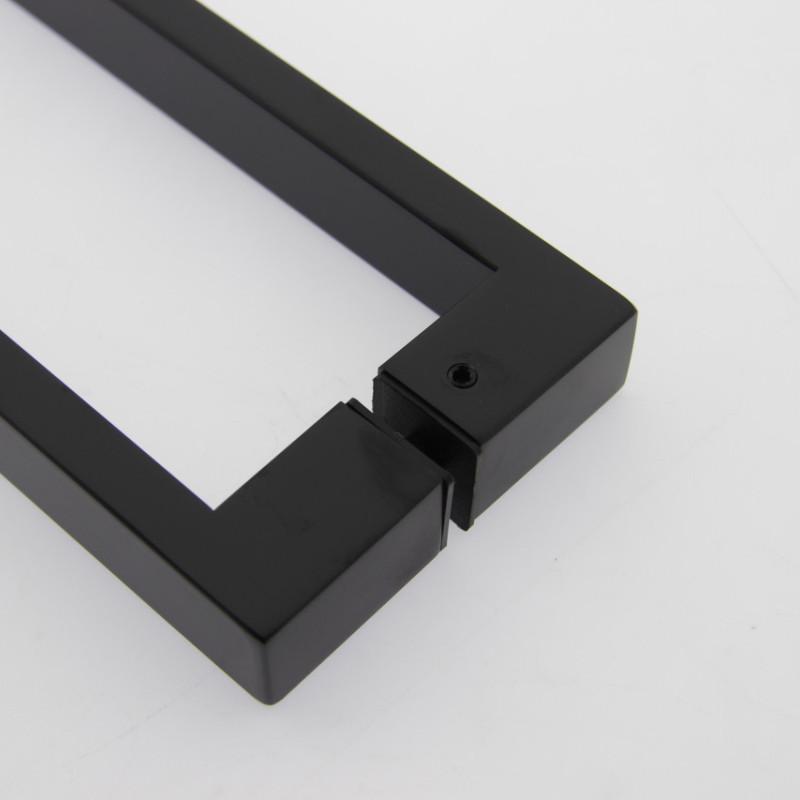 Ручка для скляних дверей ( Н-5340 БЛ) Чорна ( 400 мм.)