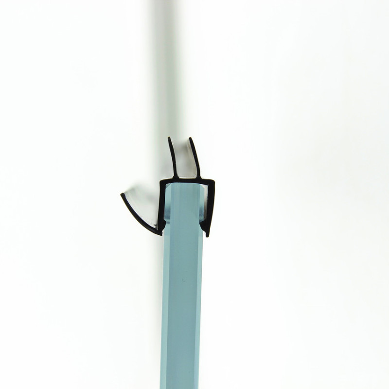 Ущільнювач для дверей душової кабіни, чорний (ФС06Е08 БЛ) довжина 2 м. 2200