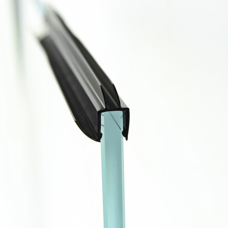 Ущільнювач для дверей душової кабіни, чорний (ФС06Е08 БЛ) довжина 2 м. 2200