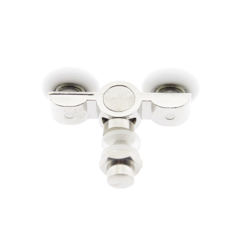 Ролики для душової кабіни металеві, подвійні, поворотні ( В-26В)