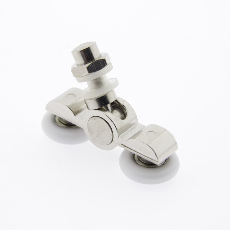 Ролики для душової кабіни металеві, подвійні, поворотні ( В-26В)