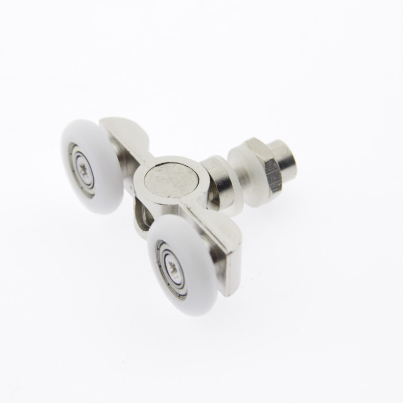 Ролики для душової кабіни металеві, подвійні, поворотні ( В-26В)