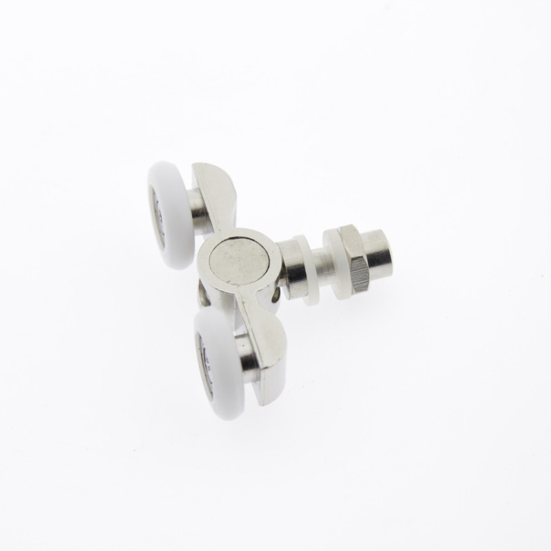 Ролики для душової кабіни металеві, подвійні, поворотні ( В-26В)