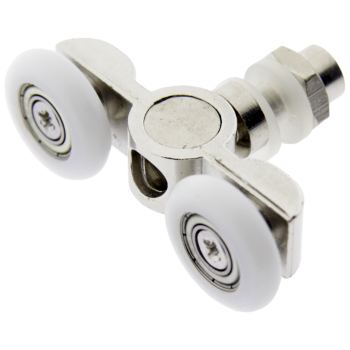 Ролики для душової кабіни металеві, подвійні, поворотні ( В-26В) 26 мм.