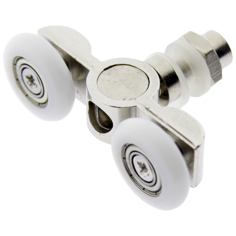 Ролики для душової кабіни металеві, подвійні, поворотні ( В-26В) 26 мм.