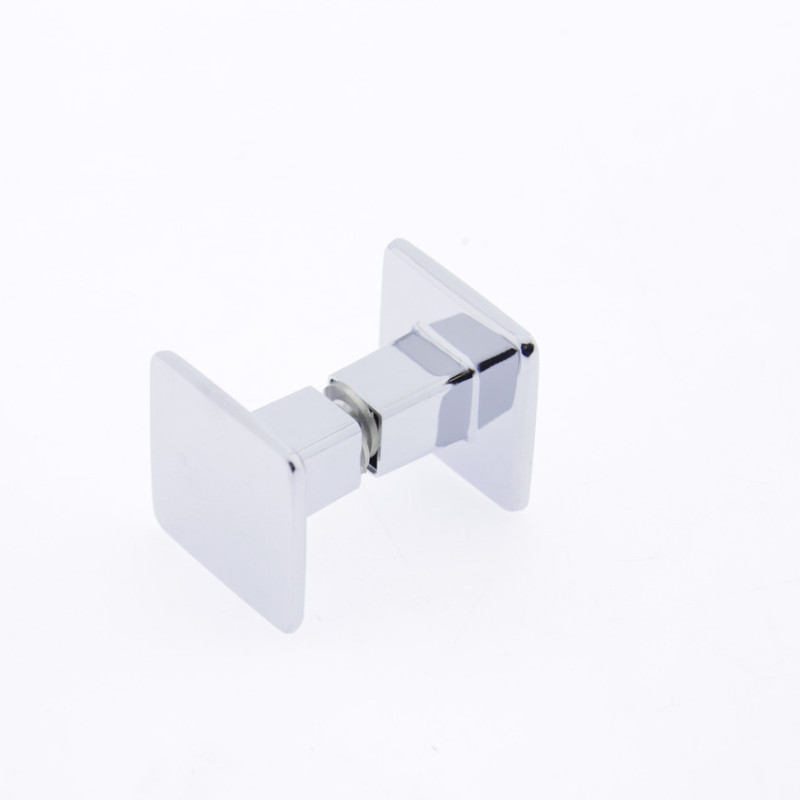 Ручка для скляних дверей на один отвір, квадратна