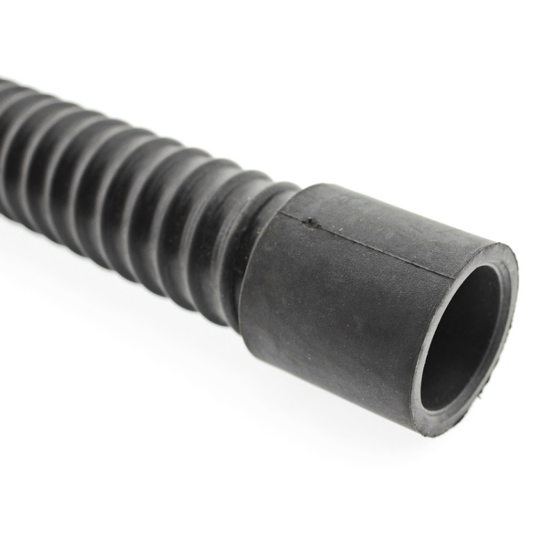 Шланг армований, м'який, чорний із гумовими наконечниками для аеромасажного компресора.