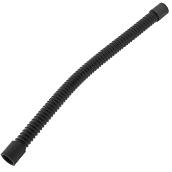 Шланг армований, м'який, чорний із гумовими наконечниками для аеромасажного компресора. 90 см.