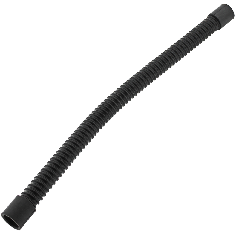 Шланг армований, м'який, чорний із гумовими наконечниками для аеромасажного компресора. 90 см.