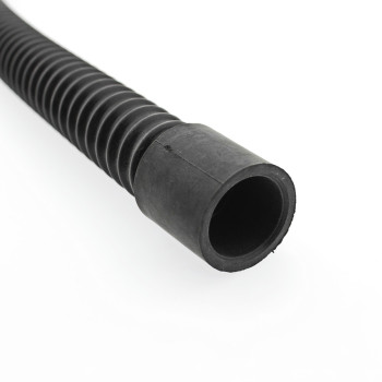 Шланг армований, м'який, чорний із гумовими наконечниками для аеромасажного компресора. 90 см.