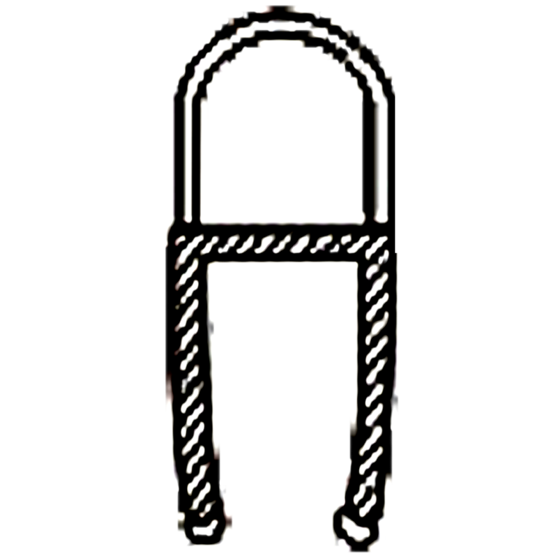 Ущільнювач для скляних дверей душових кабін (ФС07 КЛ) 4 мм.