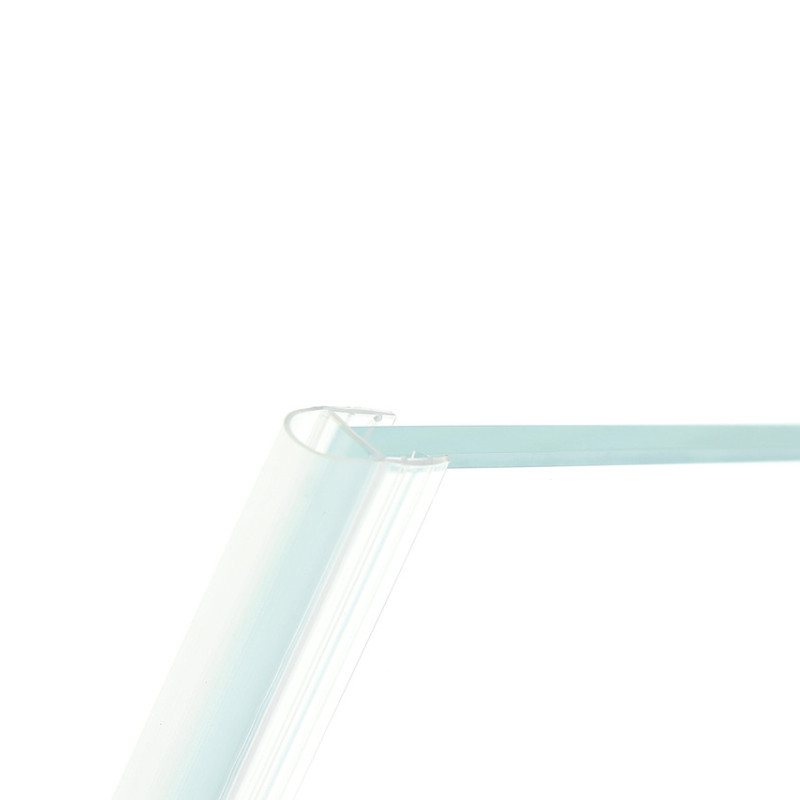 Ущільнювач для скляних дверей душових кабін (ФС07 КЛ) 4 мм.