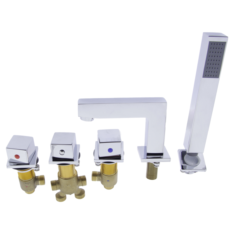 Змішувач на борт ванни, квадратної форми. ( ЛТ 502 )