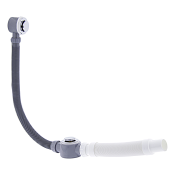 Сифон для ванни з клапанном та переливом