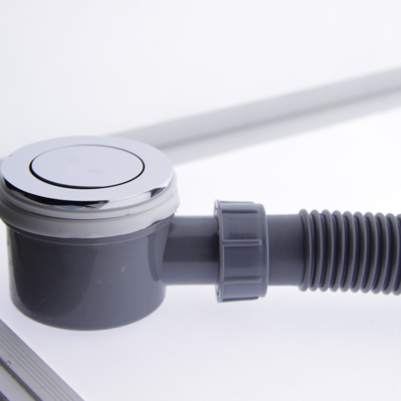 Сифон для ванни з клапанном та переливом