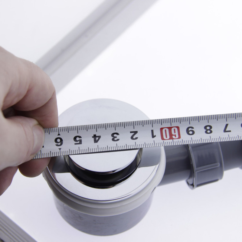 Сифон для ванни з клапанном та переливом