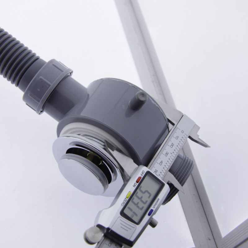 Сифон для ванни з клапанном та переливом