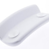 Підголовник для ванни на присосках, білий округлений