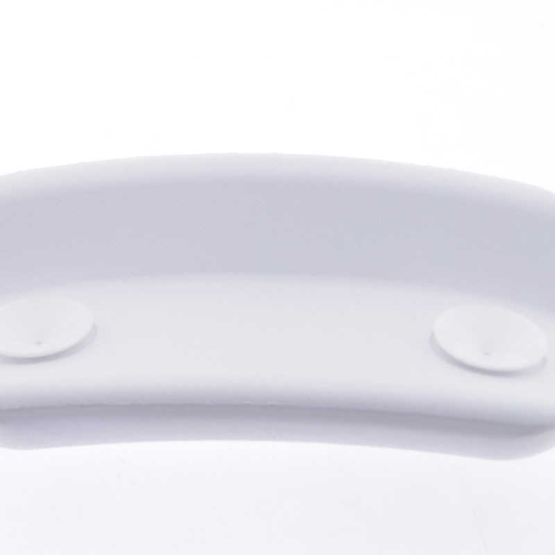 Підголовник для ванни на присосках, білий округлений