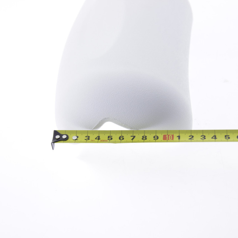 Підголовник для ванни на присосках, білий округлений